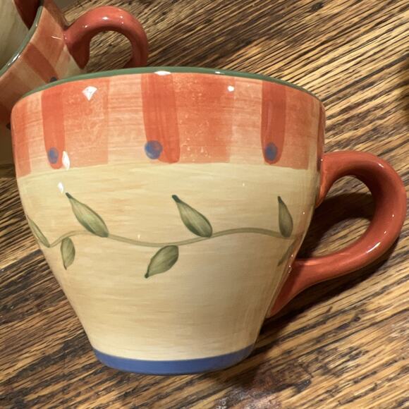 Set Of FOUR Pfaltzgraff Napoli LARGE 4.5” Coffee / Soup Mugs EXCELLENT PRISTINE! - Picture 4 of 9